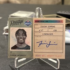 2020 Panini Prestige - Nfl Passport Signatures Isaiah Simmons #PA-IS  auto rc