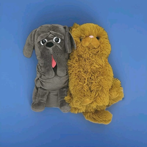 Harry Potter Plush Dolls 2 In Set Crookshanks and Fang 12" x 9" NEW w/Tags - Foto 1 di 12