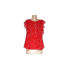 Max Studio Red XS Floral Blouse