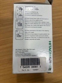 2- four packs of Hitachi koki # 728981 cordless finish nailer fuel rod