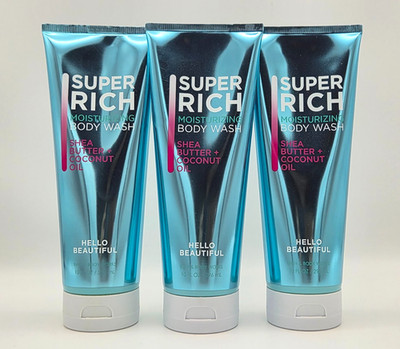 3 Bath & Body Works Moisturizing Body Wash Hello Beautiful 10 fl oz