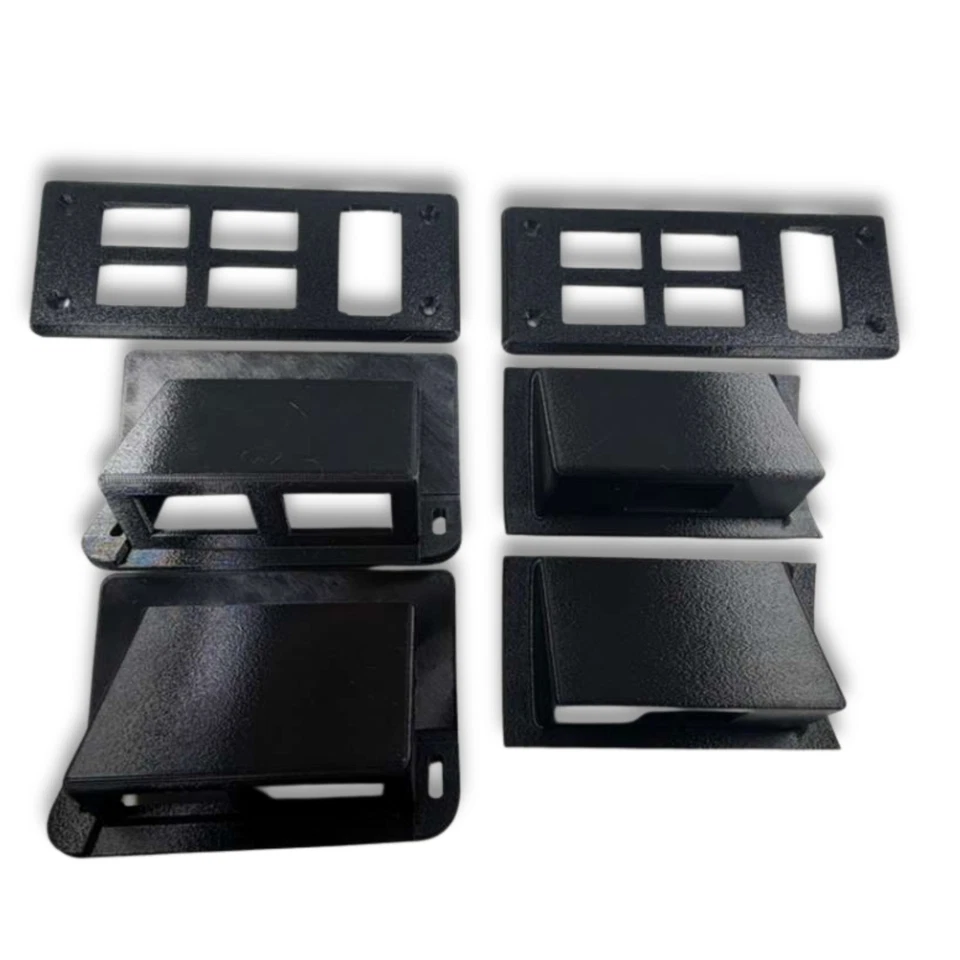 Kit completo de bisel de interruptor de ventana Hummer H1 | 1992-2004 | Juego completo de 6 piezas Foto 2 de 4