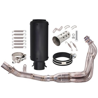 Fit Kawasaki Z900 17-24 Whole Exhaust System Header Link Pipe Muffler Slip Kit