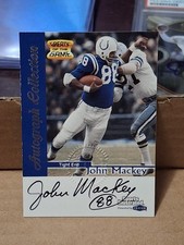 1999 JOHN MACKEY SI GREATS OF THE GAME AUTOGRAPHED AUTO NFL CARD COLTS 