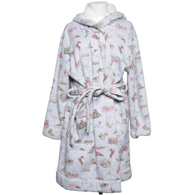 Joules, Bademantel, Größe: L/XL, Grau/Mehrfarbig, Baumwolle/Polyester #bmR