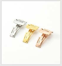 High-quality Stainless Steel Folding Watch Buckle Metal Butterfly Clasp 18mm