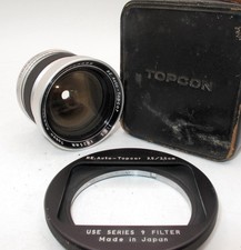 LOOK TOPCON RE 25MM F/3.5 W.A. PRIME LENS W/UV FILTER, FILTER HLDR CASE-READ