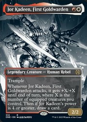 Jor Kadeen, First Goldwarden (Borderless) Foil - Phyrexia: All Will Be One