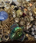 Vintage & Modern Some Signed Costume Jewelry Lot Full Small Priority Box # 174
