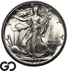 1944 Walking Liberty Half Dollar, Very Lustrous Solid Gem BU++