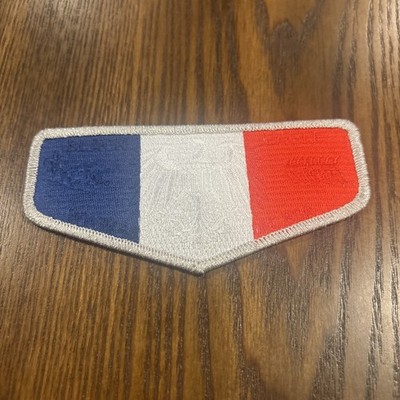 Black Eagle Lodge 482 S233 France Flag Ghosted OA Flap