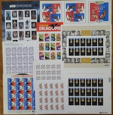 US Stamps Self Adhesive Forever Sheets Collection - Lot Of 9 MNH - FV 133.28