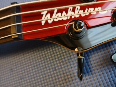 Electric Bass Guitar Washburn BB-14 Red S/N 10050314 Buzz Feiten