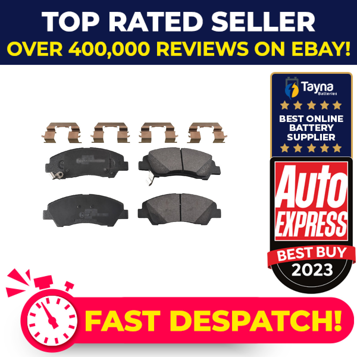 Brake Pads Set fits HYUNDAI i10 1.0 Front 2013 on G3LA 58101B4A00 58101B9A30 New