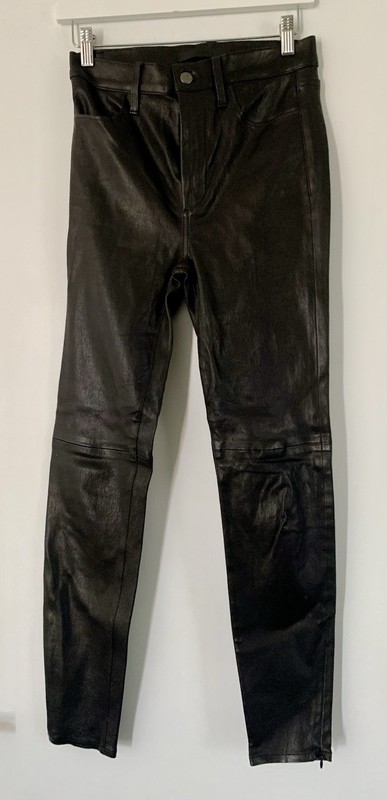 Joe's Leather Skinny Jeans Stretch Size 27 NEW