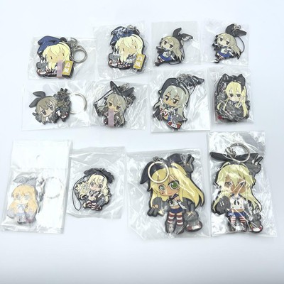 Fleet Collection KanColle Shimakaze Rubber Strap Keychain Set Rare