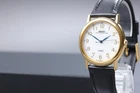 Vtg 1988 N MINT Seiko Spirit 5S21-6000 Sweep Second Gold Quartz Mens Watch JAPAN