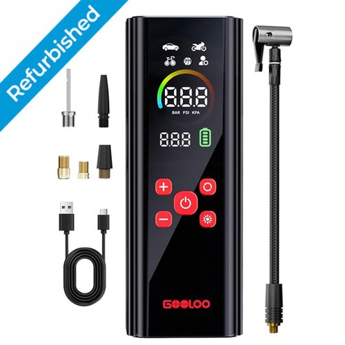 GOOLOO AP150 PRO Tire Inflator Portable Air Compressor Upgraded UI Color LED