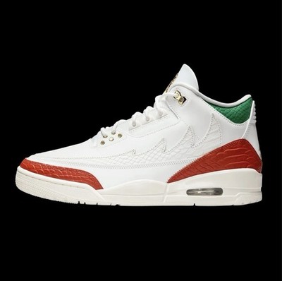 Jordan Air Jordan 3 Percent White Red Green Mid Top Men's Athletic