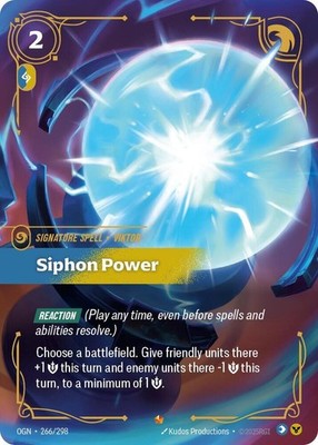 Riftbound English - Siphon Power - Origins 266 -  NM