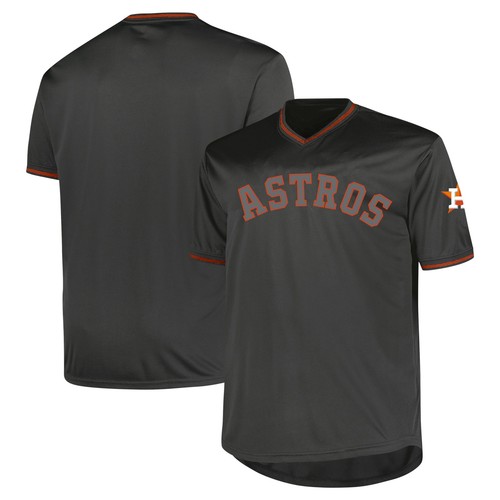 Camiseta deportiva de moda pop grande y alta de los Astros de Houston de carbón para hombre