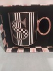 MacKenzie-Childs "My Mug" Monogram Letter S- New In Box - Courtly Check & Gold — photo 2