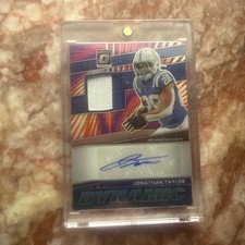 2025 Panini Donruss Optic Jonathan Taylor Dynamic Auto Patch /35 Colts