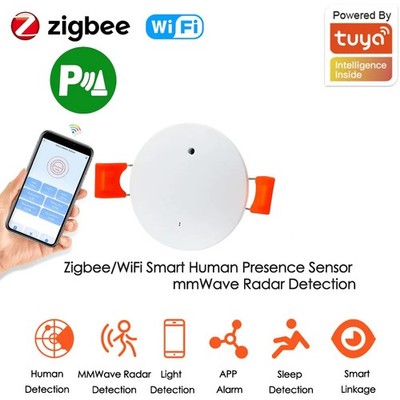 Tuya Smart WiFi/Zigbee Millimeterwellen-Radar Anwesenheitssensor Beleuchtung