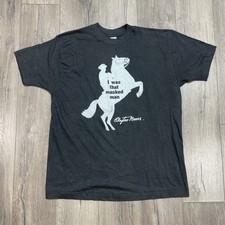 Vintage The Lone Ranger T Shirt Clayton Moore Masked Man Single Stitch Sz XL