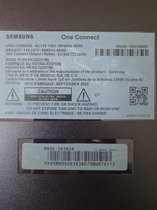 Samsung One Connect Box BN96-56383A Compatible with SOC8004C