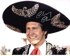 Chevy Chase signed 8x10 Photo Dusty Bottoms Three Amigos Beckett