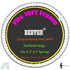 Trampoline Mat 10ft  Trampoline Mat Fit 10ft Frame with 60 Rings 102.8 Inch Di...
