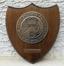 Vintage Princeton University Seal Plaque – “Paul Ewers Machemer ’40” – 13? × 11?