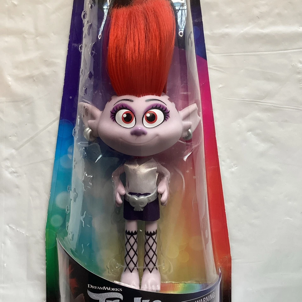Muñeca Trolls World Tour Stylin Barb NUEVA 2019 Dreamworks Hasbro Heavy Metal Troll Foto 2 de 4