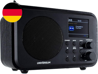 UNIVERSUM DAB Digitalradio, UKW Radio, Mit Bluetooth, Kopfhörerausgang Und Akku 