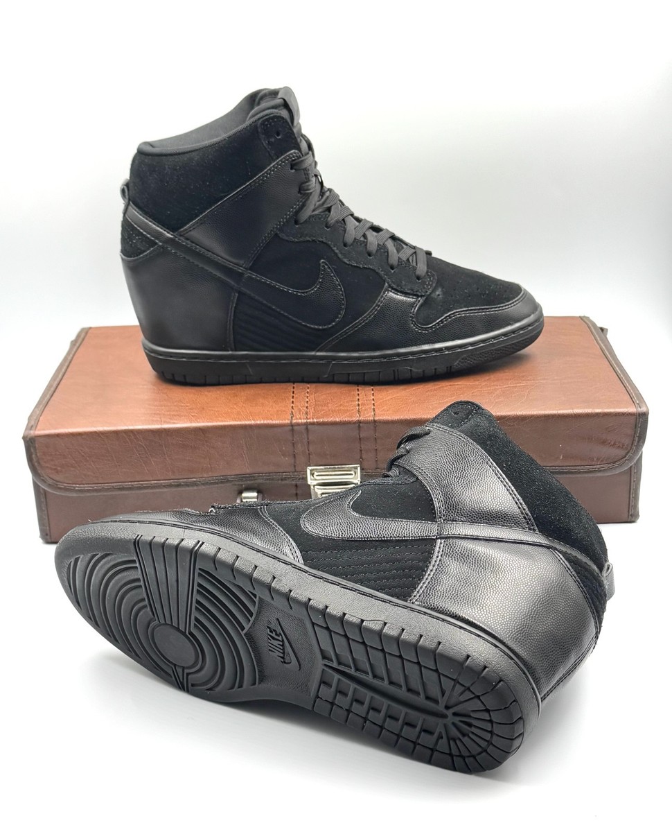 Size 10 - Nike Dunk Sky High Wedge Black Out | eBay