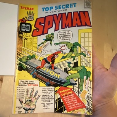 Spyman Comic Book Single Issue by Harvey, Superheroes, No. 1, 1966