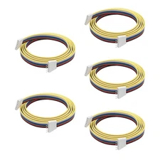 6 Pin JST LED Connector 5 Pack 0.5m 22AWG Male Female Extension Cable