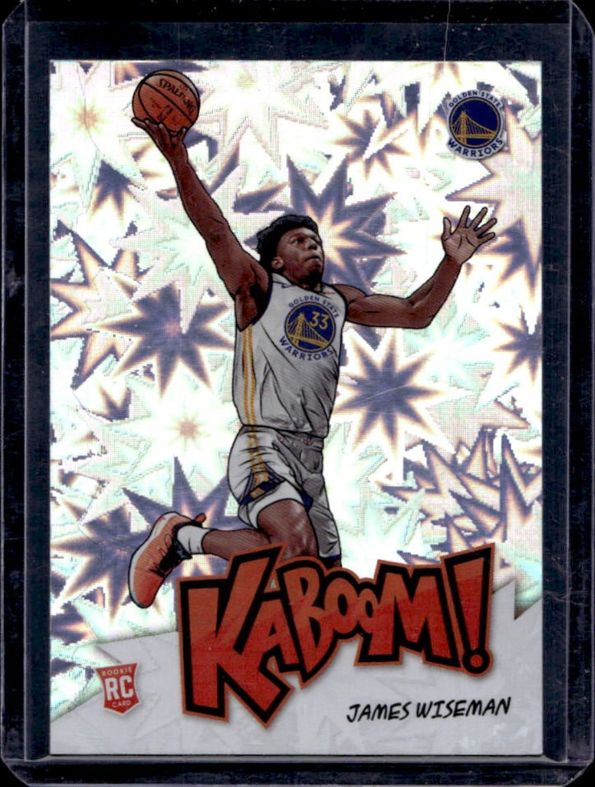 2020-21 Panini Crown Royale James Wiseman Kaboom! SSP RC Rookie #22 Warriors