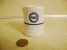 Vintage RARE Restaurant Ware PURE OIL COMPANY Creamer 1923-46 Jackson China!