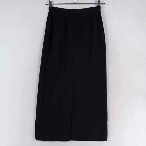 Kasper A.S.L. Maxi Falda Talla 6 Negra Columna Modesta Minimalista Clásica Cápsula - Imagen 3 de 7