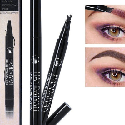 4 Tip Microblading Eyebrow Pen Waterproof 24H Long Lasting Brow Tattoo Pencil Na