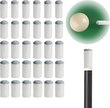 Professional Slip-On Pool Cue Tips Replacement in 5 Sizes for Billiards