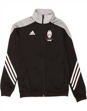 ADIDAS Boys Juventus Tracksuit Top Jacket 11-12 Years Large  Black DB08