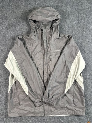 Columbia Jacket Mens XXL Gray Columbia Omni-Tech Waterproof Breathable Outdoors