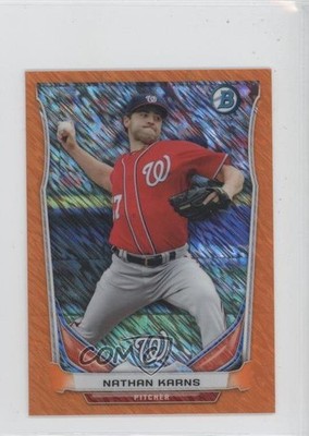 2014 Bowman Orange 17/50 Nathan Karns #BM-WN4 1b7