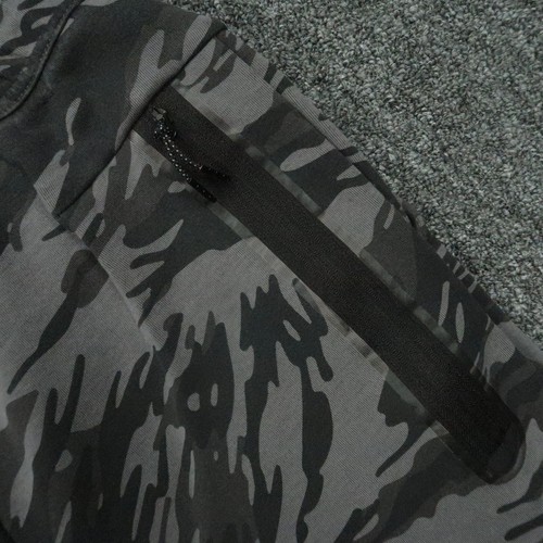 Nike Pants Men Small Black Gray Black Camo Tech Fleece Joggers Training Athletic - Picture 5 of 11