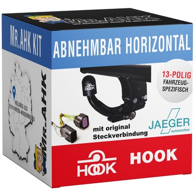 Hook Anhängerkupplung abnehmbar für Peugeot 308 07-08 mit 13pol spezifisch