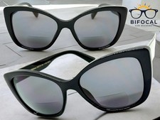 Classic Vintage Retro Cat Eye Style BIFOCAL READING SUN GLASSES READERS 1.50