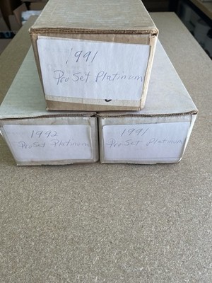 Eighteen (18) 1991 Pro Set Platinum Football Series 1 Sets - Montana, Rice, LT